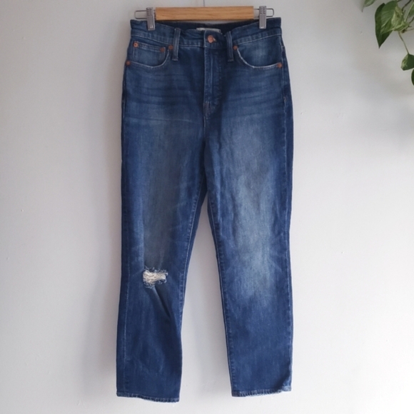 MADEWELL The Perfect Vintage Crop Jean in Bellbrook Wash AE160 26 - Picture 2 of 14